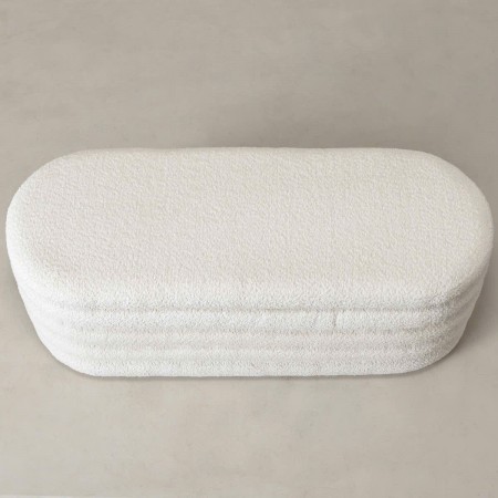 88010013 : Ghế Băng Hình Bầu Dục - Trắng Dove
